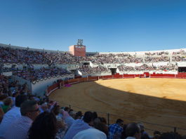 Vista de la plaza de toros de Utrera en septiembre pasado, en la corrida de inauguración.